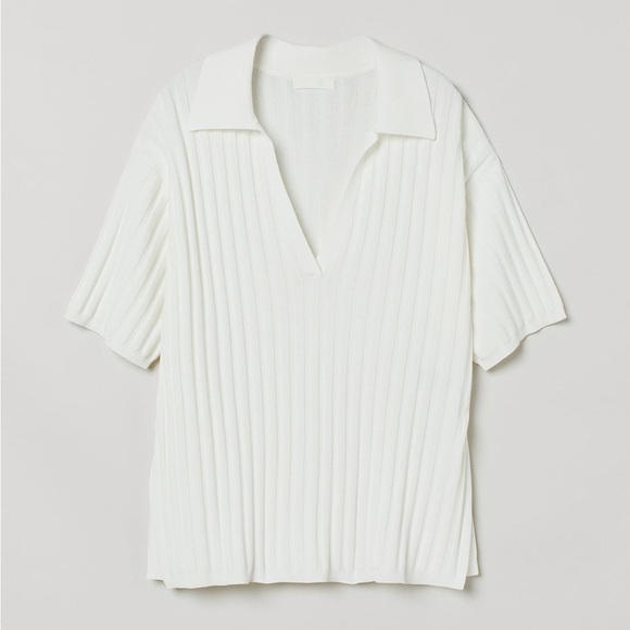 NWT H&M Oversized Polo Tee - Picture 1 of 7